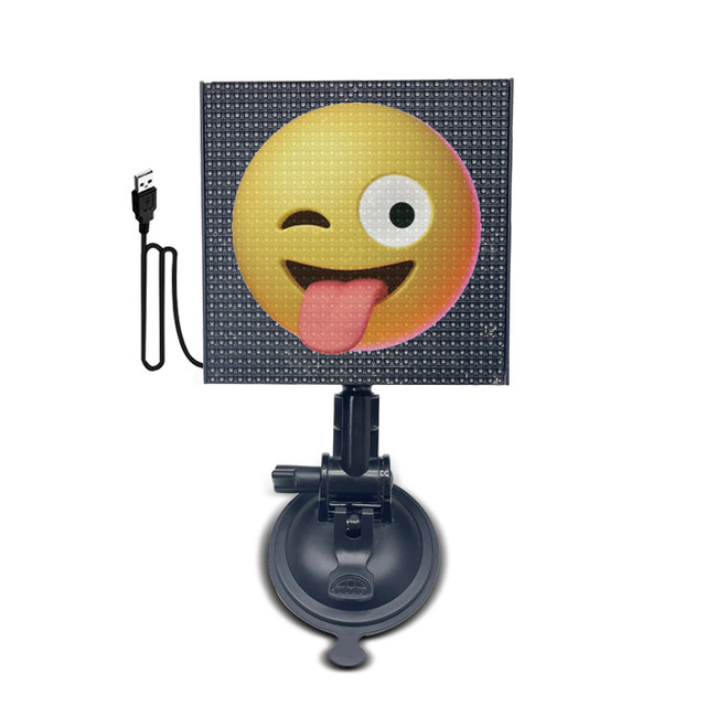 App Controlled Smart Car Led Display Screen Car Rear Window Windshield Ai Voice Interactive Painting Car Taxi Expression Light