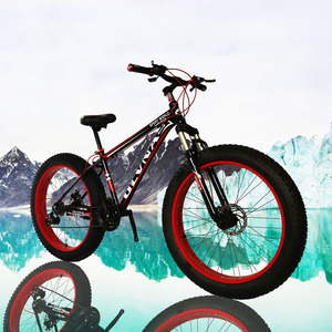 Bicicletta Fat Bike con Pneumatici Spessi per Adulti, Uomo e Donna, Mountain Bike All-Terrain a Velocità Variabile con Doppio Freno a Disco e Forcella Ammortizzata - Product Image 2