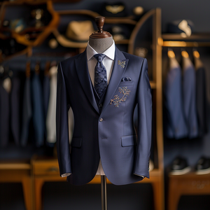 Men's Premium 2 Piece Formal <b>Suit</b> Set Featuring Stylish Blazer and Matching Pants for Office Wear Wedding Party and Professional - Product Image 3