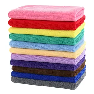 रसोई की सफाई के लिए माइक्रोफाइबर GSM120 20*20 सेमी सफाई कपड़ा अल्ट्रा अवशोषक तौलिए