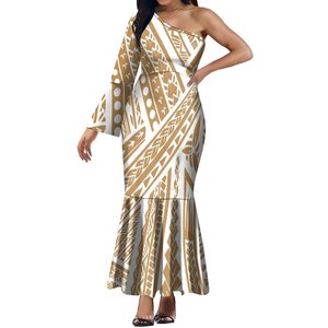 मांग पर अनुकूलित एकल आस्तीन वाली फ्लड आस्तीन मछली की स्कर्ट महिला व्यक्तित्व बड़े लोगों को कपड़े - Product Image 5