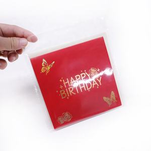 Cao cấp 3D Bướm Đỏ bánh thiệp chúc mừng viết tay thư giấy điêu khắc cá nhân sinh nhật tin nhắn cho bé trai bé gái - Product Image 6