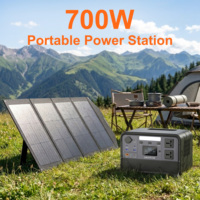 Onduleur à onde sinusoïdale pure d'usine OEM 700W 1000W 1200W avec WiFi et Bluetooth 50Hz/60Hz 110V/220V, station d'alimentation portable pour le camping
