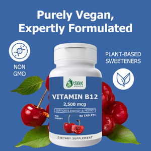 Comprimés de Vitamine B12 les plus vendus : favorisent des niveaux d'énergie sains, contribuent à maintenir la paix d'esprit, stimulent la vitalité et favorisent la santé cérébrale - Product Image 3