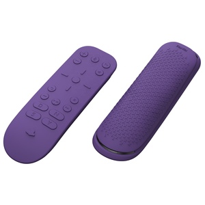 Coque de protection intégrale en caoutchouc violet PlayVital, protection en caoutchouc, coque en silicone souple pour la console de jeu PS5, télécommande - Product Image 2