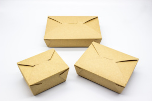 Contenitore di carta per pranzo kraft monouso da asporto PE/PLA/acqua - Product Image 6