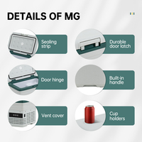 Mini réfrigérateur Alpicool MG15 pour voiture AC DC 12V/24V Réfrigérateur portable pour voiture Réfrigérateur de camping Congélateur pour voiture pour usage domestique en extérieur