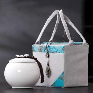 Urna Cerâmica Ecológica de Estilo Moderno para Cinzas de Cremação e Pequenos Animais, Cor Branco Jade Gordura de Carneiro - Product Image 6