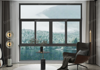 Ventanas Corredizas Horizontales Modernas de Aleación de Aluminio con Malla de Acero Inoxidable para Decoración del Hogar, Precios