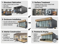 Maison mobile préfabriquée portable de 20 pieds et 40 pieds, restaurant, cuisine, supermarché modulaire, café, hôtel, boutique en conteneur d'expédition