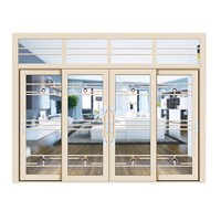 Porte coulissante en aluminium avec double vitrage et isolation thermique pour balcon et salon