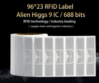 Étiquette autocollante pour pare-brise XGSun UHF RFID, puce H9 passive, inscriptible, grande mémoire 688 bits, étanche, longue portée