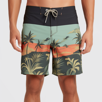 Shorts de Bain Designer en Nylon Personnalisés pour Hommes, Taille Élastique, Extensibles dans 4 Sens, Idéaux pour la Plage, le Sport et le Surf
