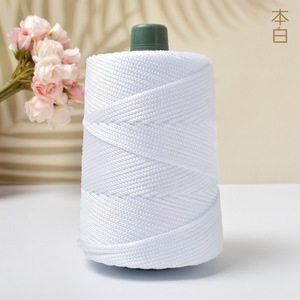 Tay Dệt Kim DIY Macrame Dây Ánh Sáng Băng Lụa Chủ Đề Cho Hat Túi Đệm Chăn Tối-Lụa Sáng Sợi Dây Thô Len - Product Image 4