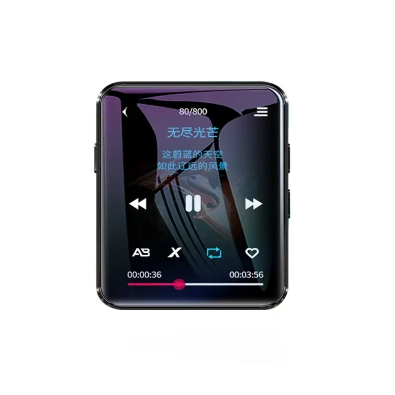 BENJIE pemutar musik mp3 2.0 inci, HITAM layar sentuh 32GB untuk olahraga untuk tik tok