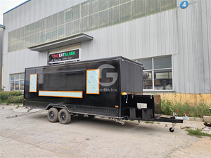 Grote Capaciteit Food Truck 4-wiel Food Kar Trailerhen Set Fabriek Maatwerk Mobiele Reiscontainer Restaurant Fruitkar - Product Image 3