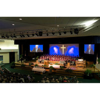 Système complet + Équipement Écran vidéo géant / Écran LED de fond de scène d'église