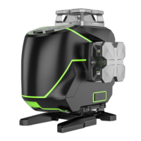 Niveau laser Huepar S04CG avec étui de transport rigide, fonction Bluetooth et mode impulsion extérieur, niveau laser 4D à faisceau vert 16 lignes