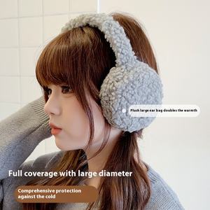 2025 новые женские флисовые складные наушники, теплые зимние защитные наушники, удобные наушники - Product Image 2