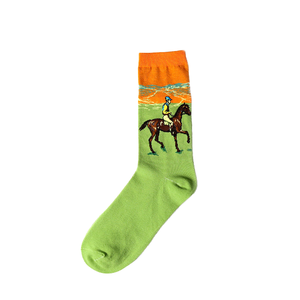 Calcetines Deportivos Transpirables para Hombre, Antideslizantes, Casuales, de Algodón, con Logotipo en la Parte Inferior/Cuerpo del Calcetín, para Otoño - Product Image 1
