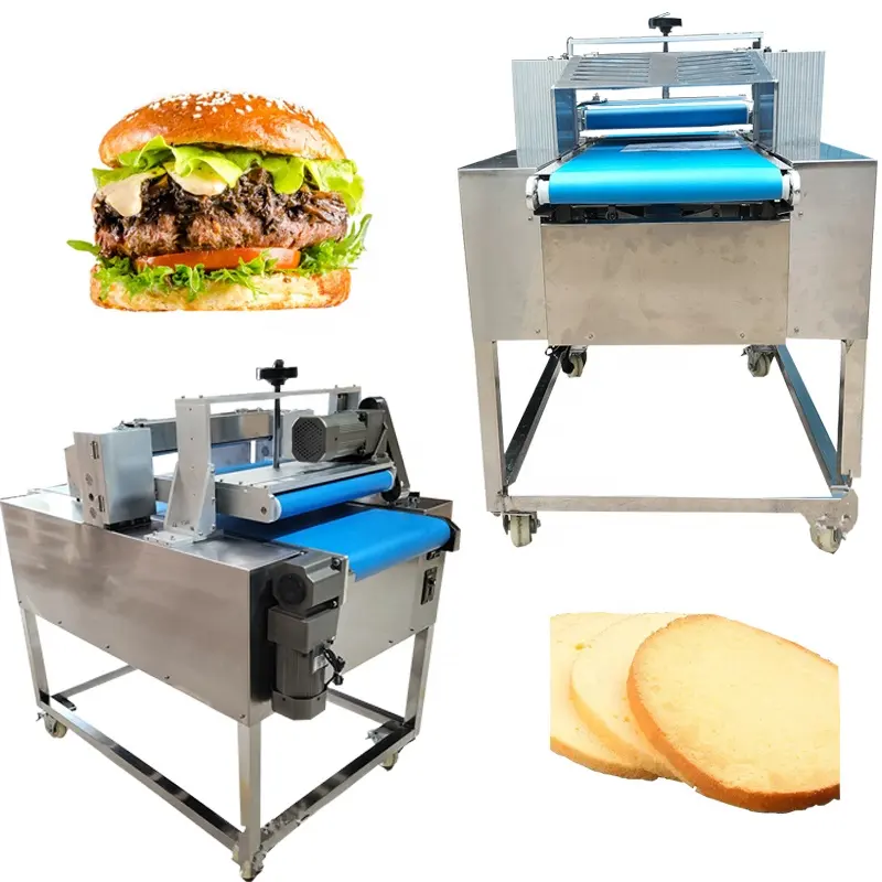 Bread cutter toast cutting hamburger cake bread slicer horizontal machine for bakery