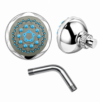 Pommeau de Douche Haute Pression avec Filtre, Ensemble de Douche à Main pour Salle de Bain, Économiseur d'Eau, Réglable, Finition Chromée