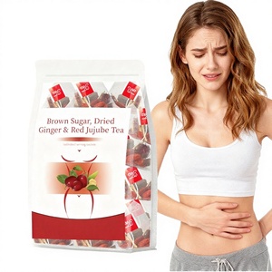 Thé aux fleurs de jujube rouge, gingembre séché et <span class=keywords><strong>sucre</strong></span> roux 10g x 20 sachets – Favorise le confort menstruel, la chaleur et le bien-être quotidien – Thé santé WANFU - Product Image 2