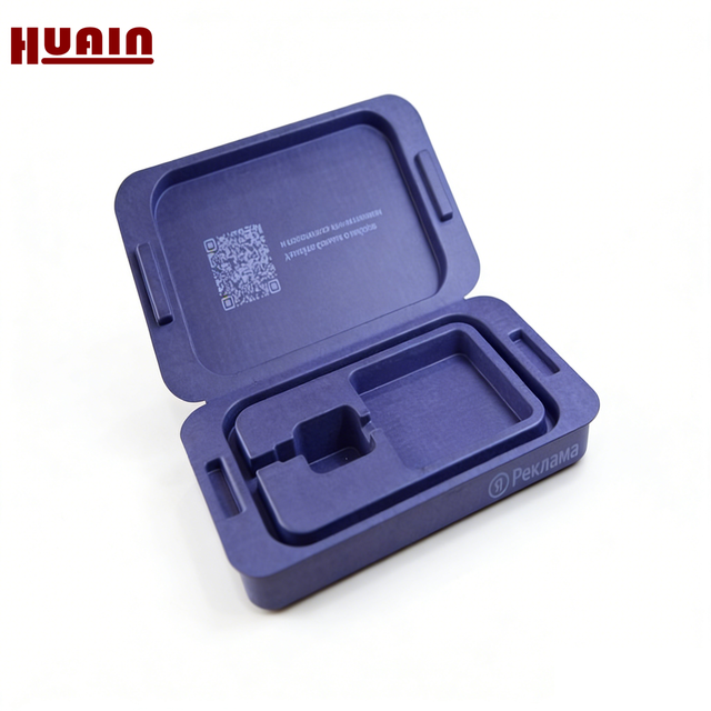 Custom Logo Molded Pulp Box-Biodegradable Paper Packaging for Shopping Gifts & Electronics
