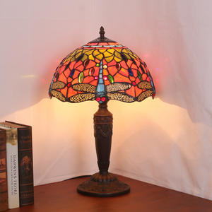 Lampes de table de chambre à coucher rétro européennes confortables, design libellule bicolore, créatives pour le salon, le comptoir de bar - Fournisseur direct d'usine - Product Image 4