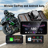 Caméra de moto 2K, caméras avant et arrière, avertisseur d'angle mort BSD, enregistreur embarqué pour moto, CarPlay, surveillance de la pression des pneus