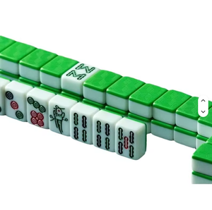 Juego de Mahjong Americano de Lujo de 4 Capas, Color Verde Esmeralda, Grabado Personalizado, con Fichas de Acrílico Ecológicas con Diseño del Mago de Oz - Product Image 3