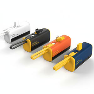 OEM thấp moq Mini ngân hàng điện cầm tay 5000mAh với được xây dựng trong cáp hiển thị kỹ thuật số kích thước bỏ túi bên ngoài pin sạc cho điện thoại - Product Image 4