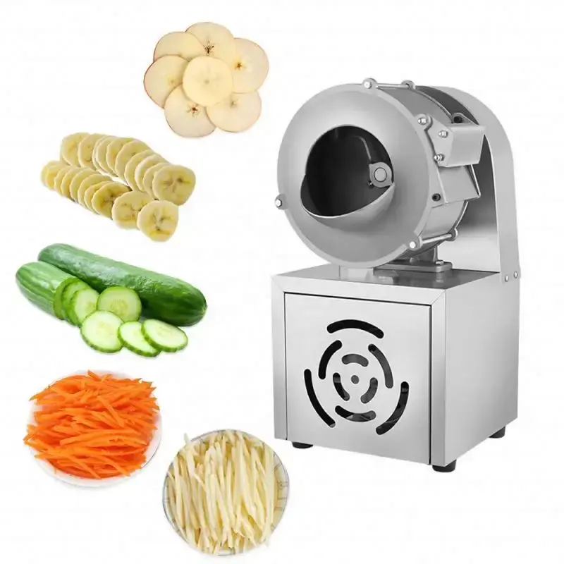 Machine automatique de découpe de légumes et de pommes de terre à haute efficacité, Machine de découpe d'anneau de piment, de tige de feuille, de laitue