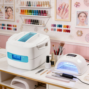 Nettoyeur à ultrasons CD-4801 LifeBasis 40KHz avec 5 réglages de minuterie, puissance réglable, nettoyage en profondeur, outils pour les ongles, pour usage professionnel - Product Image 3