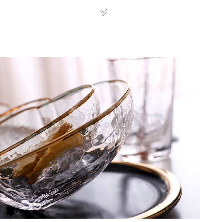 Tazón de ensalada transparente, cristalería, tazón de helado, plato de  postre de vidrio, vajilla, servicio