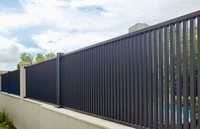 Clôture en aluminium, garde-corps en fer et clôture de porte d'entrée en aluminium avec