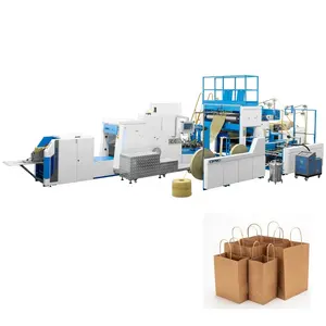 Oyang A330 paper bags production machine with twist handle paper bag machine price square bottom paper bag making machine