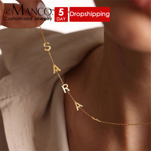 EManco Collana Personalizzata con Iniziali in Acciaio Inossidabile 2026, Collana con Nome Personalizzato per Donna, Gioielli Raffinati - Product Image 4