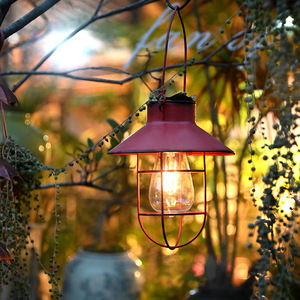 Lustre solaire vintage en fer forgé, lampe suspendue étanche, ornement pour jardin, villa, éclairage de rue extérieur et meubles de parc - Product Image 4