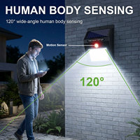 Lampe solaire de sécurité sans fil étanche IP65 TOACH, vente chaude, lampes solaires murales LED pour patio, paysage, alimentation CC, verre