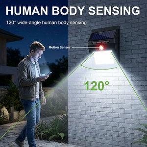 Lampada Solare da Giardino Wireless Impermeabile IP65 TOACH, Luci Solari LED da Parete per Patio e Paesaggio, Alimentazione DC, in Vetro - Product Image 4