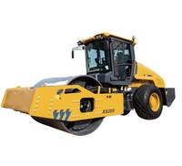 Rouleau compresseur vibrant à tambour unique XS205 de 20 tonnes fabriqué en Chine avec une largeur de compactage de 1600 mm et un moteur de 140 kW pour la construction routière