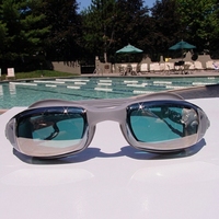 Lunettes de course miroir, souples et confortables, anti-buée, protection UV optimale, légères, écologiques, avec lentilles en PC
