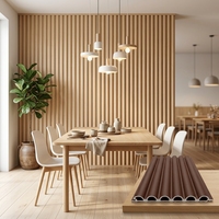 Nouvelle grille linéaire WPC anti-corrosion, dimensionnellement stable, facile à installer pour les projets résidentiels et commerciaux