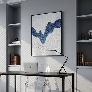 Inimalist ABI bstray all RT <span class=keywords><strong>3D</strong></span> ayered lue elief andscape ainting with lumluminum <span class=keywords><strong>para</strong></span> ntryway ecor - Product Image 1