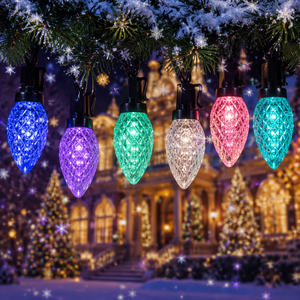 Wholesale Custom Home Outdoor Decor 24V C9 Led Bulb Christmas Tree String <b>Lights</b> Ip65 Christmas Decorative <b>Lights</b> Displays - Product Image 1