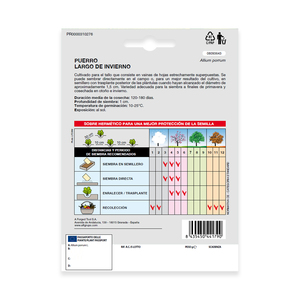 Graines de poireau long d'hiver (3 grammes) - Product Image 2