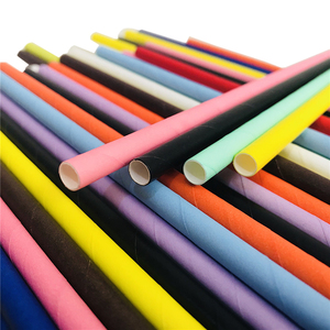 Pajita de papel desechable, Pajita Flexible y Biodegradable, ecológica, divertida, creativa, color azul oscuro - Product Image 6