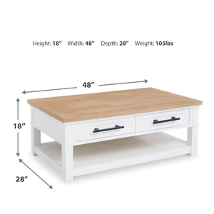 <span class=keywords><strong>Table</strong></span> <span class=keywords><strong>basse</strong></span> en bois blanc moderne minimaliste de première classe <span class=keywords><strong>avec</strong></span> 2 tiroirs convertibles, design <span class=keywords><strong>scandinave</strong></span> pour le mobilier de salon - Product Image 5