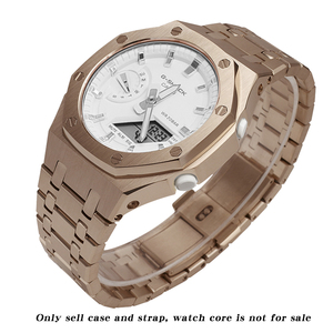 Bracelet de montre en acier inoxydable modifié et remplacement du boîtier en métal pour <span class=keywords><strong>GMA</strong></span>-<span class=keywords><strong>S2100</strong></span> - Product Image 6